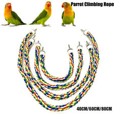 Pet Bird Rope Parrot Swing Bungee Standing Climbing Chewing Toy Parrot Cage Toys