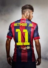 Neymar Jr Barcelona Art Print Photo Picture Poster A3 A4 