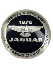 VTG 1976 Jaguar Owners Club Oregon 4.5" Emblem Used Sticker- Western States Meet
