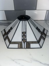 Vintage Slag Glass Lampshade,