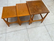 Mid Century Stonehill Stateroom Teak Nest of Tables Retro Nesting Tables