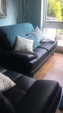 Pair of 2 Seater Leather Sofas