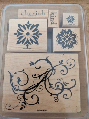 Stampin wood mount rubber - stampin',