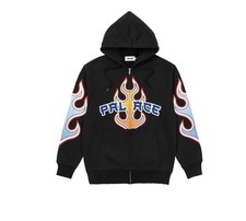 Palace Flame Zip Hood 'Black'