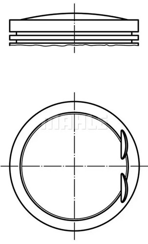 Engine piston coated 028 - 028, pi