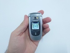 Samsung SGH S342i Silver (Unlocked) Mobile Phone rare Flip collectors item