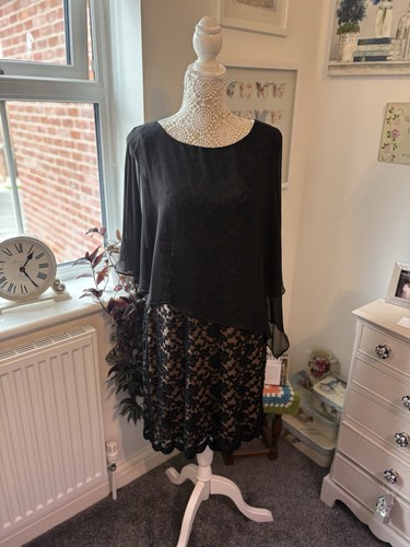 Connected apparel black lacy - connected,