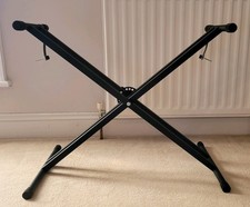 Double Braced X Frame Adjustable Height Keyboard Stand