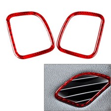 For Cadillac CTS 2008-2013 Carbon Fiber Interior Dashboard Air Vent Cover Trim