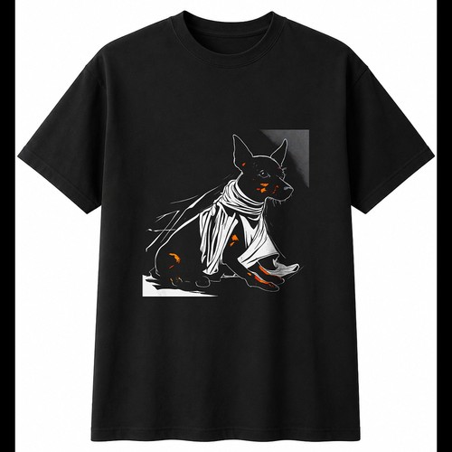 Charcoal miniature pinscher - charcoal,