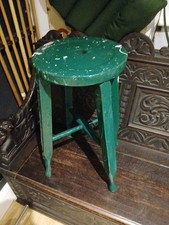 Antique Artists Elm Top Stool