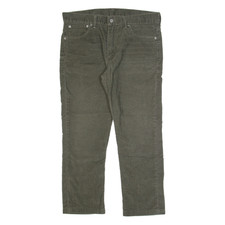 LEVI'S 511 Mens Corduroy Trousers Brown Slim Straight W34 L25