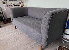 Modern Grey 2-Seater Sofa Bed