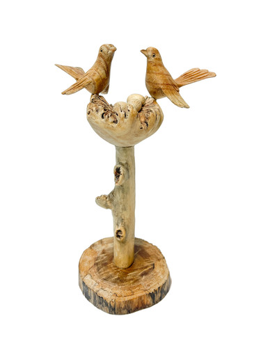 Parasite wood birds with eggs - parasite,