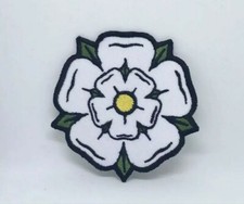 White Yorkshire Rose iron on