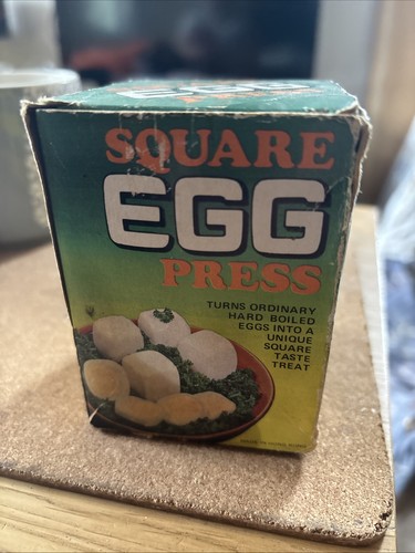 Vintage 1970s boxed square egg - 1970s,