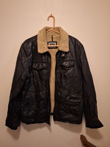 Vintage levi genuine - vintage, leather