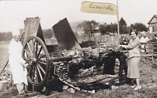 OLD PHOTO MAN CHEF UNIFORM COOKING SPIT ROAST WOMAN SOCIAL HISTORY A 525