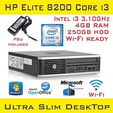 HP Compaq 8200 Elite USDT Intel Core i3-2120 @3.1GHz 4GB RAM 250HDD Wi-Fi Win10