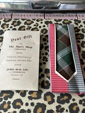 Two 1950s Vintage ties In Original Packaging .Suits Teddy Boys And Gentlemen .