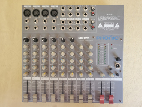 Phonic mixing desk mm122 - phonic,