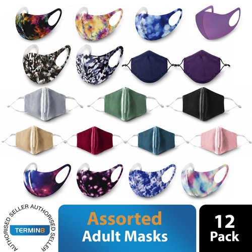 Pack assorted adult face - 12,