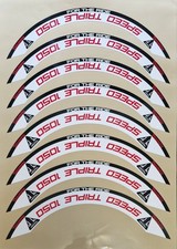 *Clearance* Triumph Speed Triple 1050 Motorcycle Wheel Rim Stickers - 17 Inch