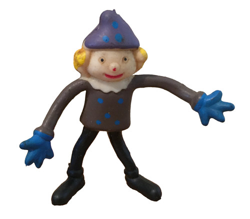Vintage creepy bendy - bendy, rubber