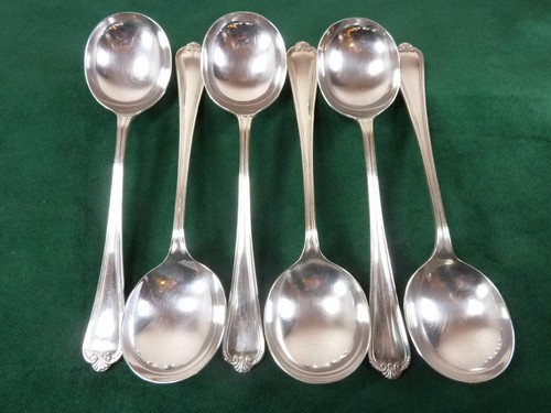 Nice vintage soup spoons - vintage,