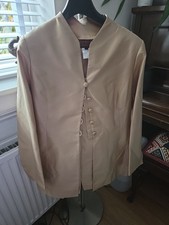 LADIES GOLD SILK  TROUSER SUIT