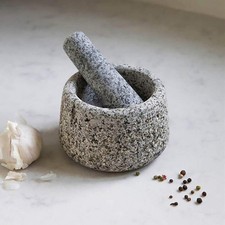 GardenTrading Natural Granite Pestle & Mortar