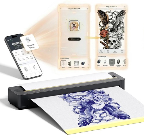 Wireless tattoo stencil - wireless,