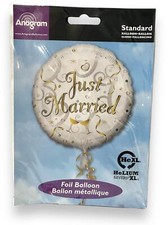 Just Married 17 Inch Foil Balloon Amscan Anagram Wedding Celebration