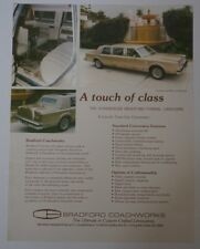 USA Bradford Coachworks Lincoln Town Car 8 Passenger Limo Limousine Brochure