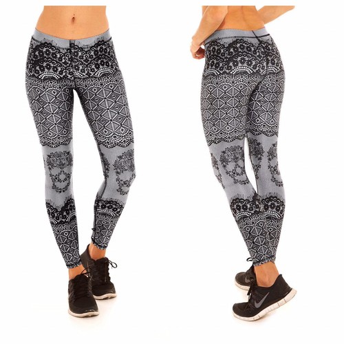 Terez skull lace print - skull,