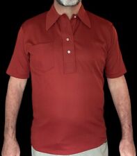 Vintage Jefftron Lord Jeff New & Tag Shirt Polo Large L Garnet Disco Dacron Polo
