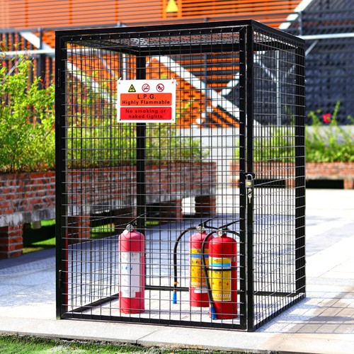 Portable gas bottle holder - portable,