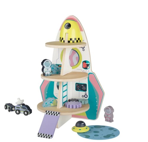 Rocket ship wooden toy - rocket,