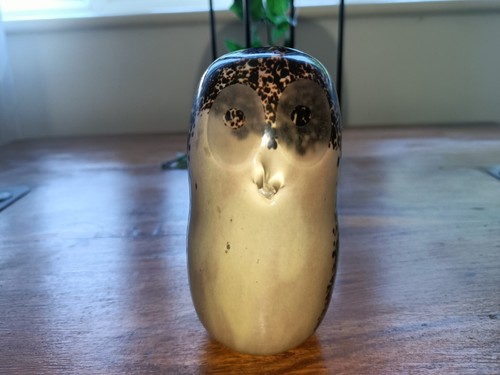 Vtg brown speckled art - speckled,