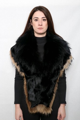 Genuine real black brown fox - genuine, &