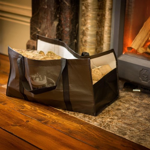 Black firewood log - log, carrier