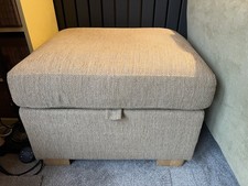 Beige Pouffe / Foot Stool| with lift up top with storage inside 