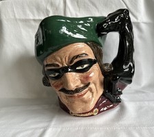 HIGHWAYMAN Dick Turpin Toby Jug Royal Doulton Character D6528 Large 1959 Vintage