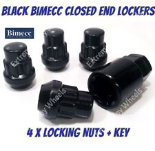 Alloy Wheel Locking Nuts Black 1/2 UNF Jaguar E Type XJ XJ40 X350 X308 X300 XK 