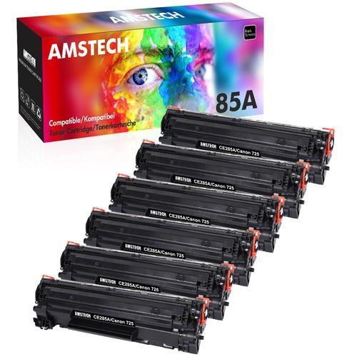 Toner ce285a 85a - 6x, fits