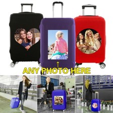 Personalised Custom Photo Suitcase Trolley Cover Luggage Protective Cover Travel