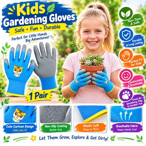Garden work gloves - gloves, children