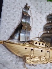 Vintage 1950s Sailboat  Lamp