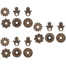  3 Count Home Tabletop Centerpiece Decoration Sphere Display Stand Crystal