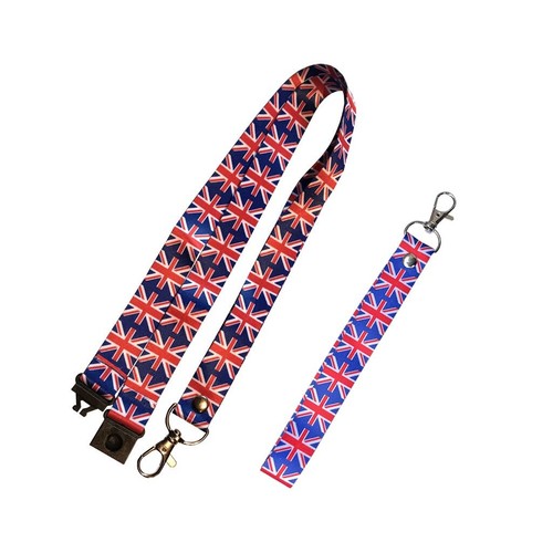 Union jack lanyard - tag, set